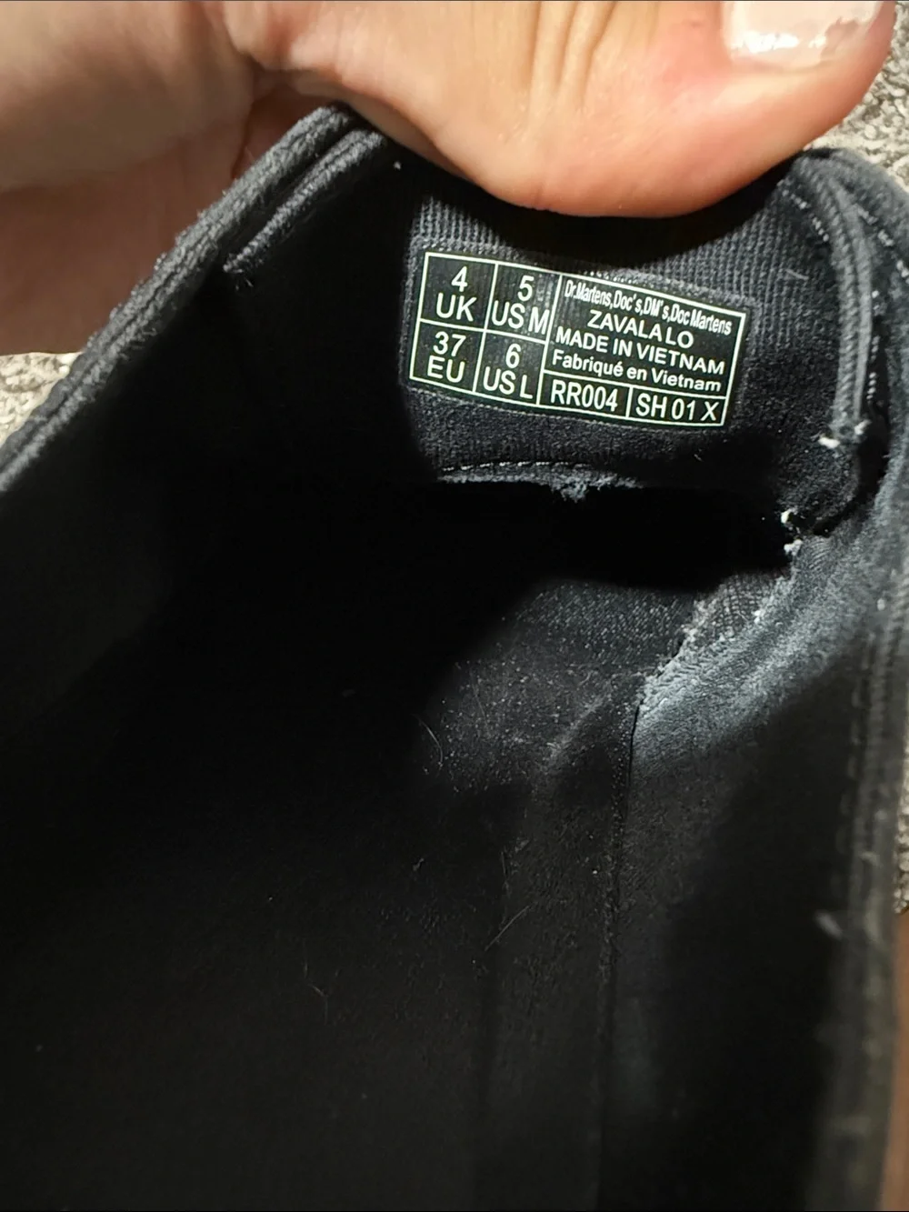 Dr Marten Black Leather Derby Loafers